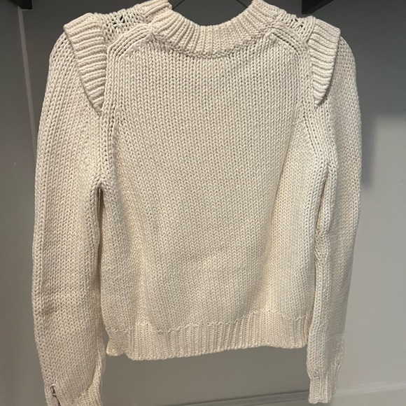 ba&sh Chavi sweater with embellished buttons, ivory, XS - Picture 6 of 10